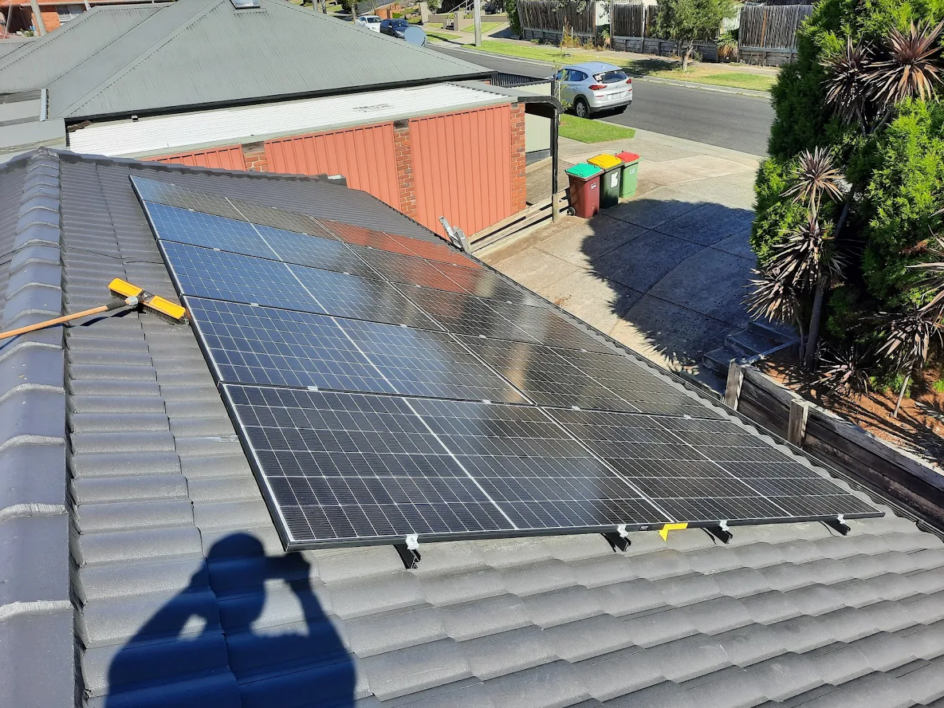Residential solar panel installation on a Surf Coast home near Torquay